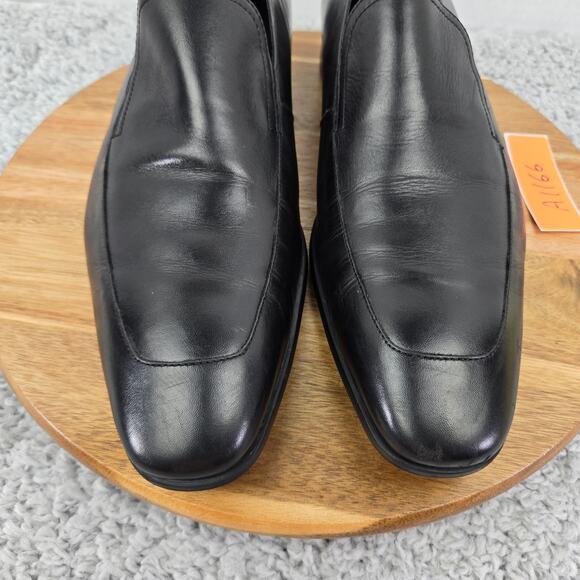 Hugo Boss Varmons Black Leather Casual Lifestyle Daily Slip On Loafers Mens 11 - Picture 7 of 16